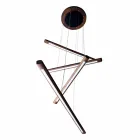 En 4-bitars designkrona i Grilli York trä gjord i Italien Viadurini