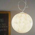 Modern design ljuskrona In-es.artdesign Vit måne i nebulit Viadurini