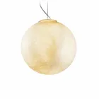 Modern design ljuskrona In-es.artdesign Vit måne i nebulit Viadurini