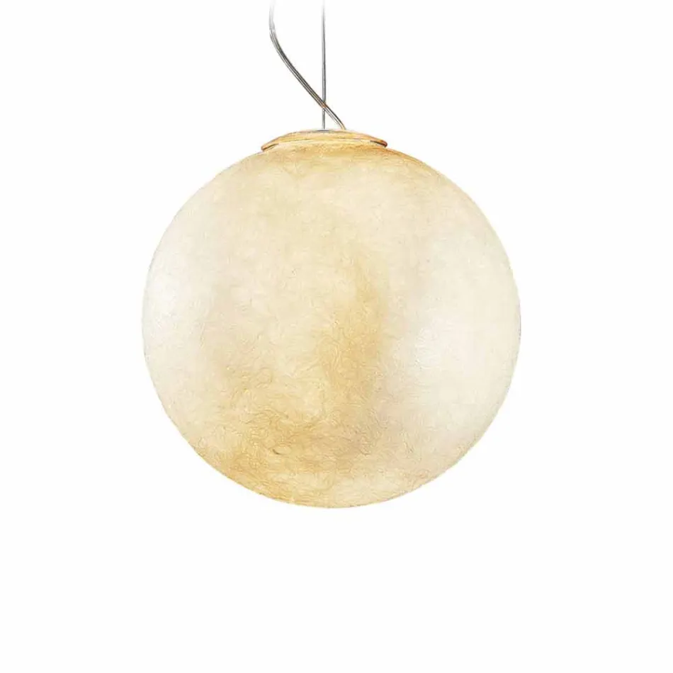 Modern design ljuskrona In-es.artdesign Vit måne i nebulit Viadurini