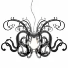 Modernt design plexiglas ljuskrona gjord i Italien, Malito Viadurini