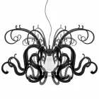 Modernt design plexiglas ljuskrona gjord i Italien, Malito Viadurini