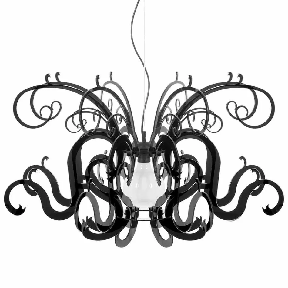 Modernt design plexiglas ljuskrona gjord i Italien, Malito Viadurini