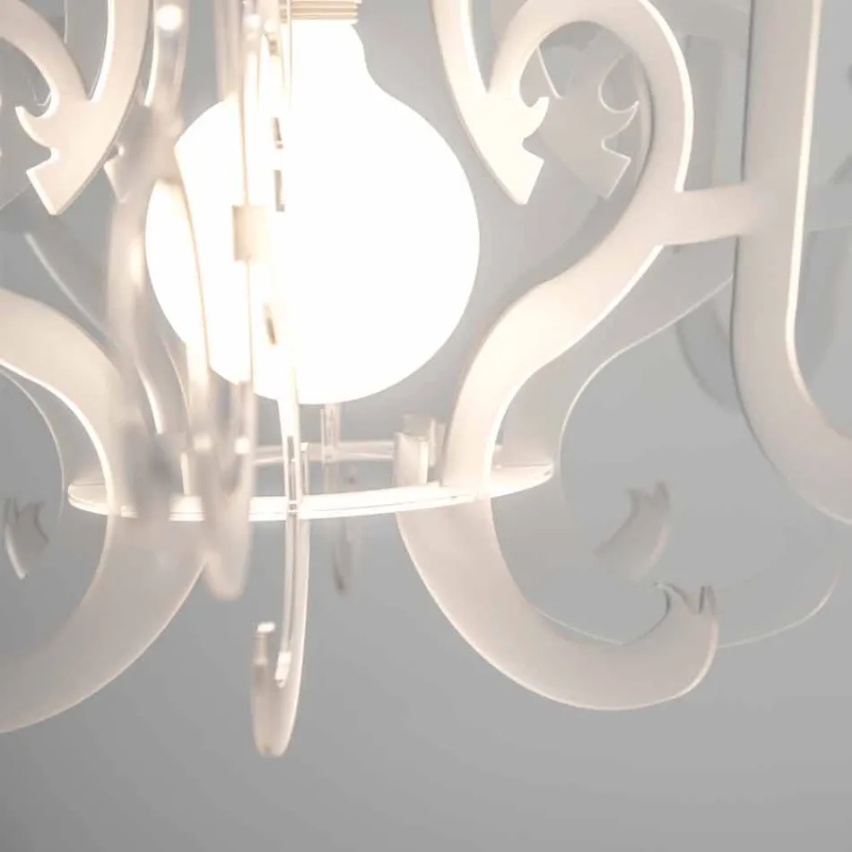 Modernt design plexiglas ljuskrona gjord i Italien, Malito Viadurini