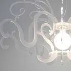 Modernt design plexiglas ljuskrona gjord i Italien, Malito Viadurini