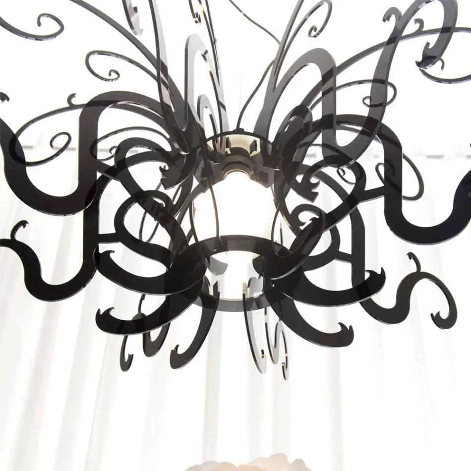 Modernt design plexiglas ljuskrona gjord i Italien, Malito Viadurini