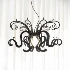 Modernt design plexiglas ljuskrona gjord i Italien, Malito Viadurini