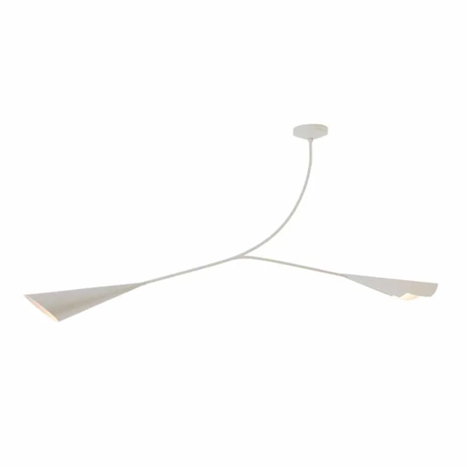 Handgjord vitlackerad stålkrona tillverkad i Italien - Elica Viadurini