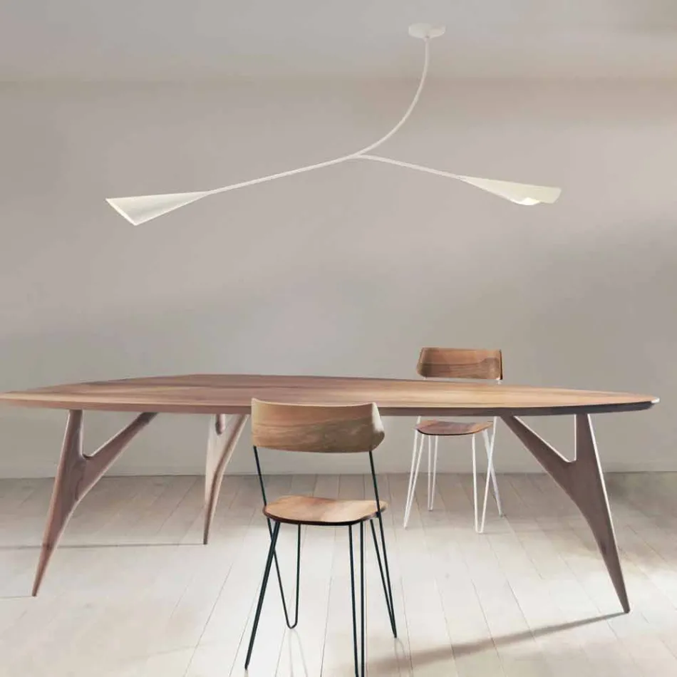 Handgjord vitlackerad stålkrona tillverkad i Italien - Elica Viadurini