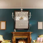 Italiensk ljuskrona i glas och strass för inredning - Madrid Viadurini