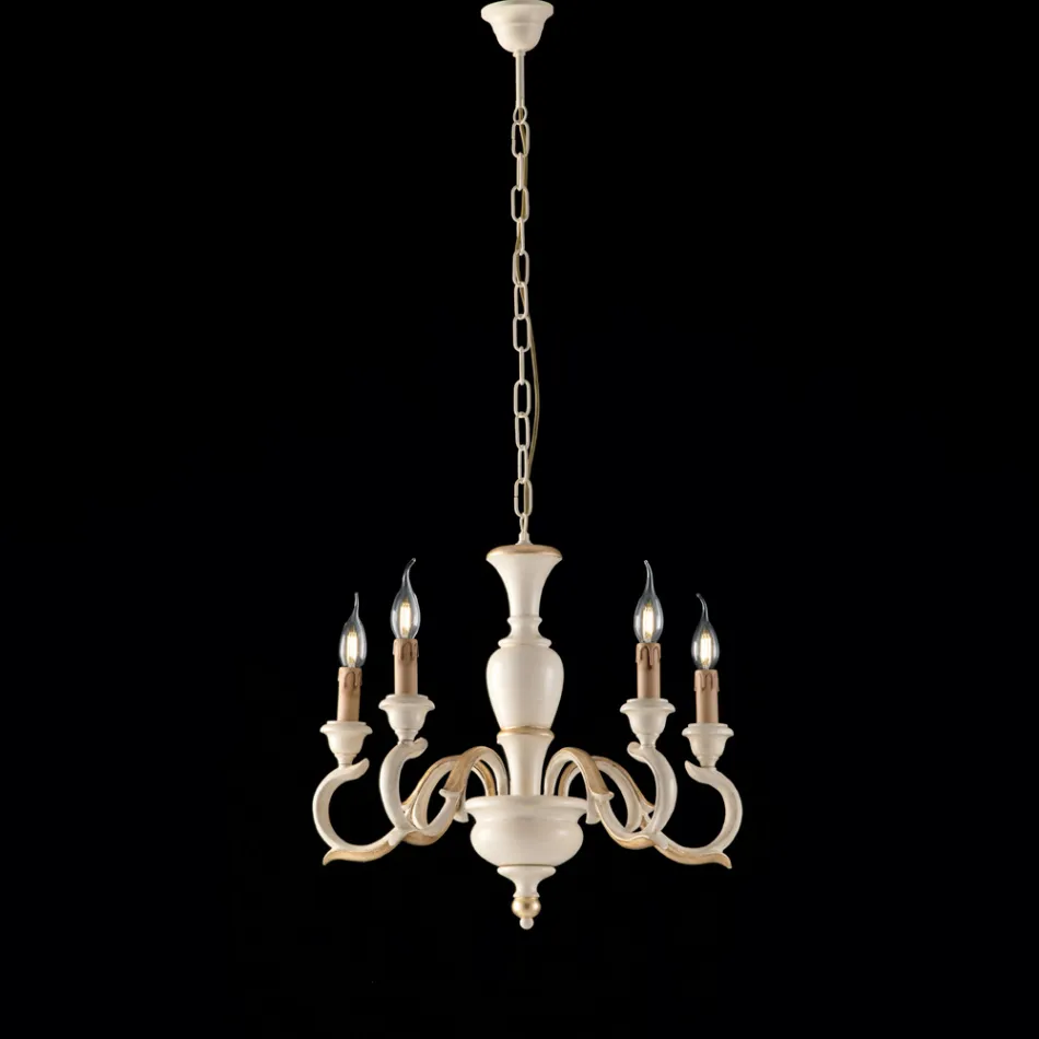 Träkrona Tillverkad i Italien för inredning - Florens Viadurini