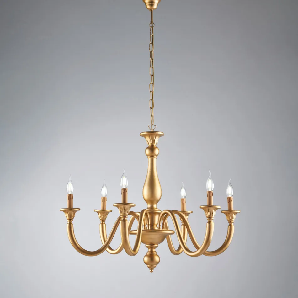 Tillverkad i Italien träkrona för inredning - Siena Viadurini