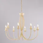 Vit metallkrona för att lysa upp eleganta utrymmen – Roccia Viadurini