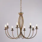 Vit metallkrona för att lysa upp eleganta utrymmen – Roccia Viadurini