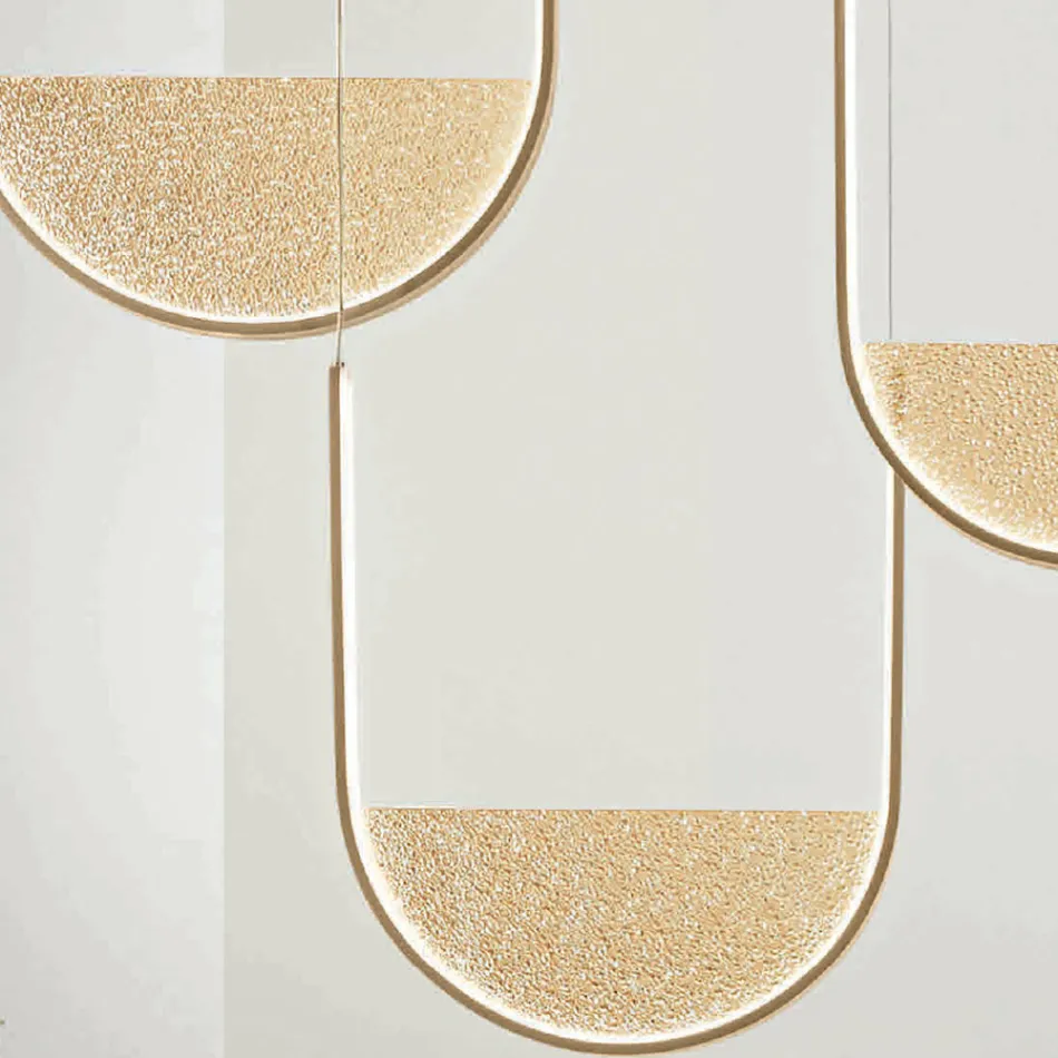 Metallkrona med löstagbar insats i granulerat glas - Catalpa Viadurini