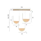 Metallkrona med löstagbar insats i granulerat glas - Catalpa Viadurini