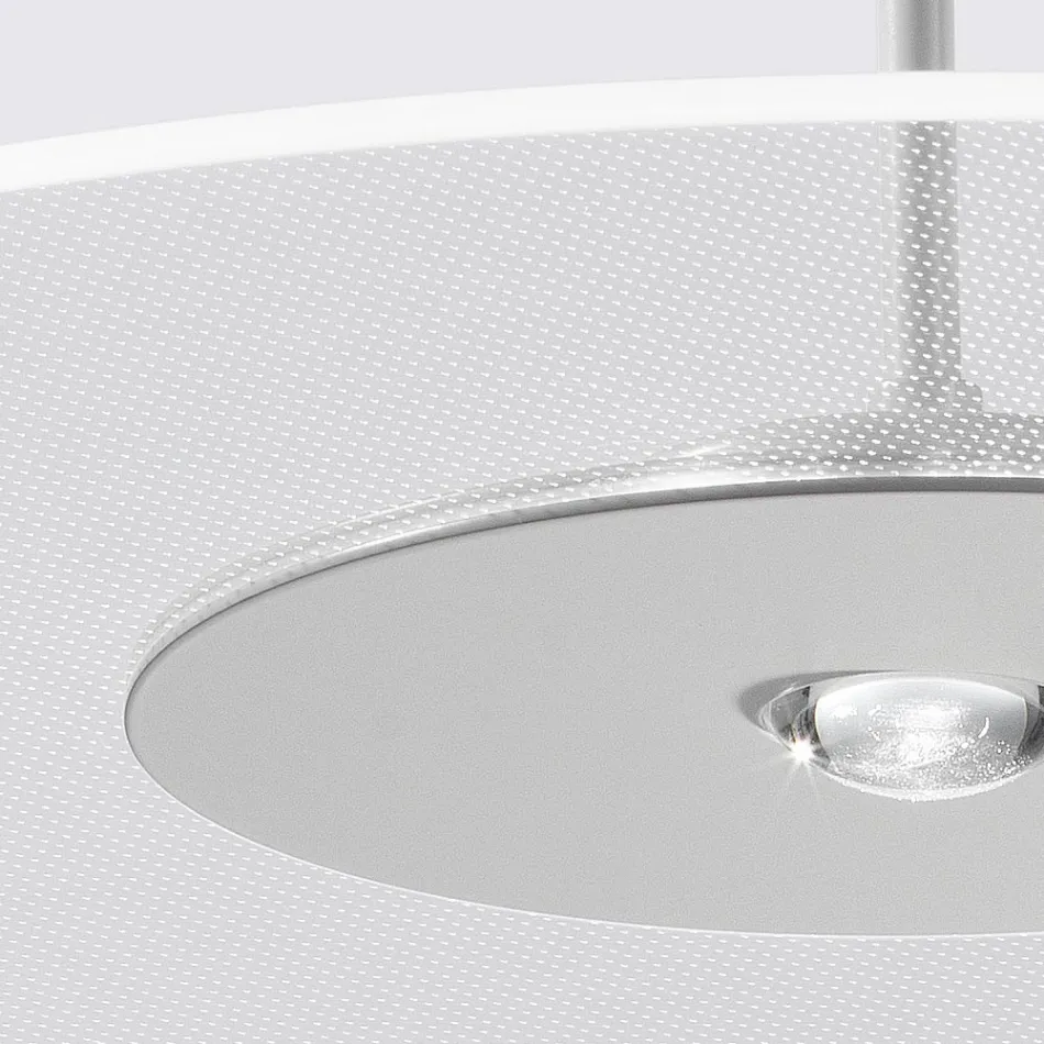 Metallkrona med mikroprickig plexiglasdiffusor - Nora Viadurini