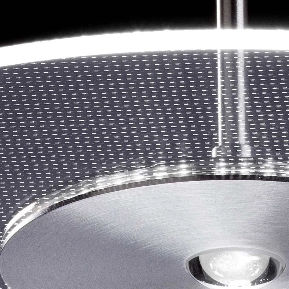 Metallkrona med mikroprickig plexiglasdiffusor - Nora Viadurini