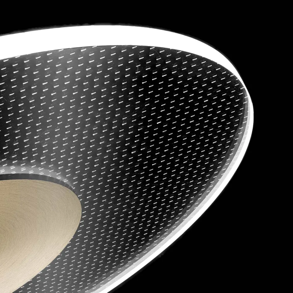 Metallkrona med mikroprickig plexiglasdiffusor - Nora Viadurini