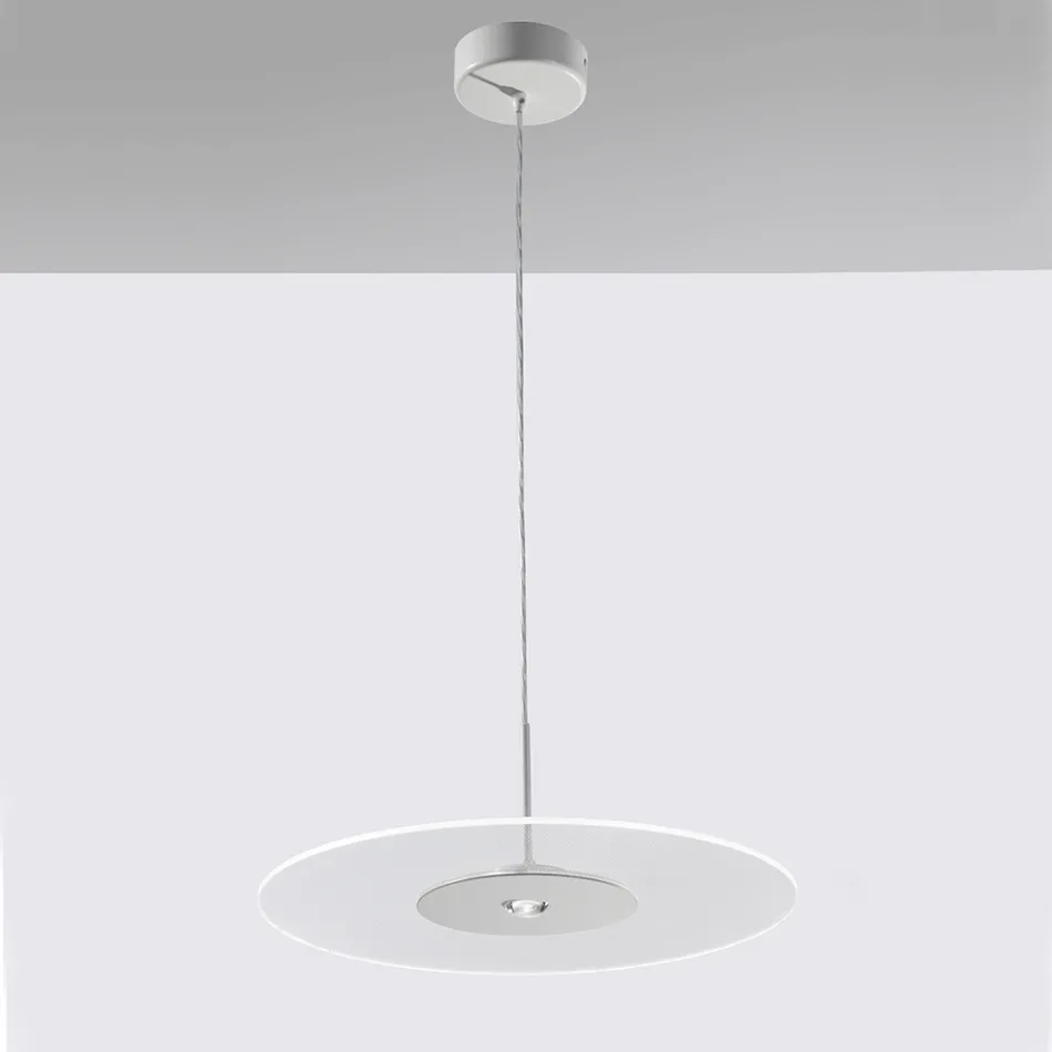 Metallkrona med mikroprickig plexiglasdiffusor - Nora Viadurini