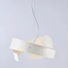 Asteroide: En ljuskrona i svart metall och glas för moderna utrymmen. Viadurini