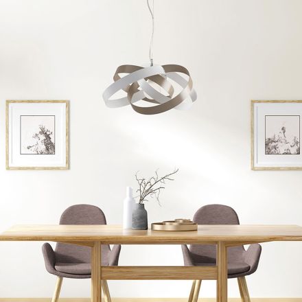 Metall- och glaskrona för elegant belysning av interiörer – Rosmarino Viadurini