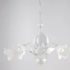 Metall- och glaskrona för att lysa upp raffinerade interiörer – Sirio Viadurini