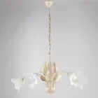 Metall- och glaskrona för att lysa upp raffinerade interiörer – Sirio Viadurini