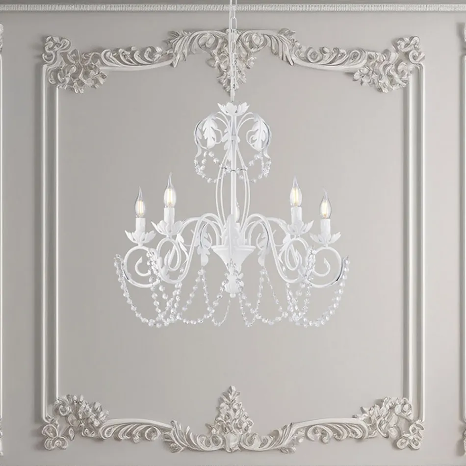 Metallkrona för ljusa och välkomnande interiörer – Perla Viadurini