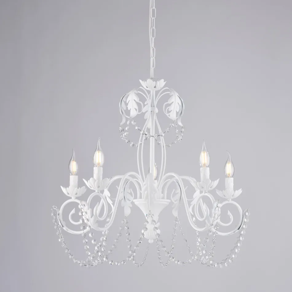 Metallkrona för ljusa och välkomnande interiörer – Perla Viadurini