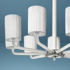 Ljuskrona i Venedig glas och metall Handgjord i Italien - Graham Viadurini