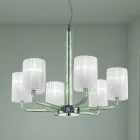 Ljuskrona i Venedig glas och metall Handgjord i Italien - Graham Viadurini