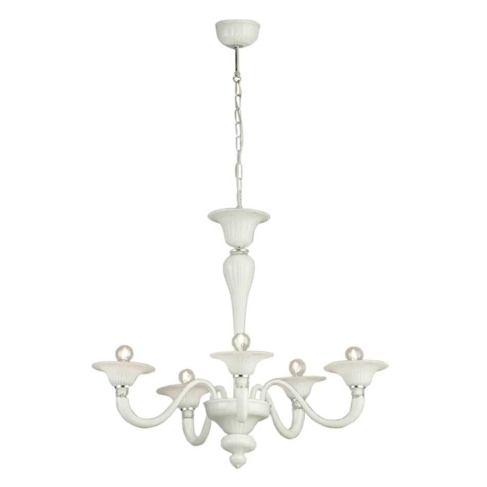 Klassisk stil handblåst venetiansk glaskrona - Demetra Viadurini