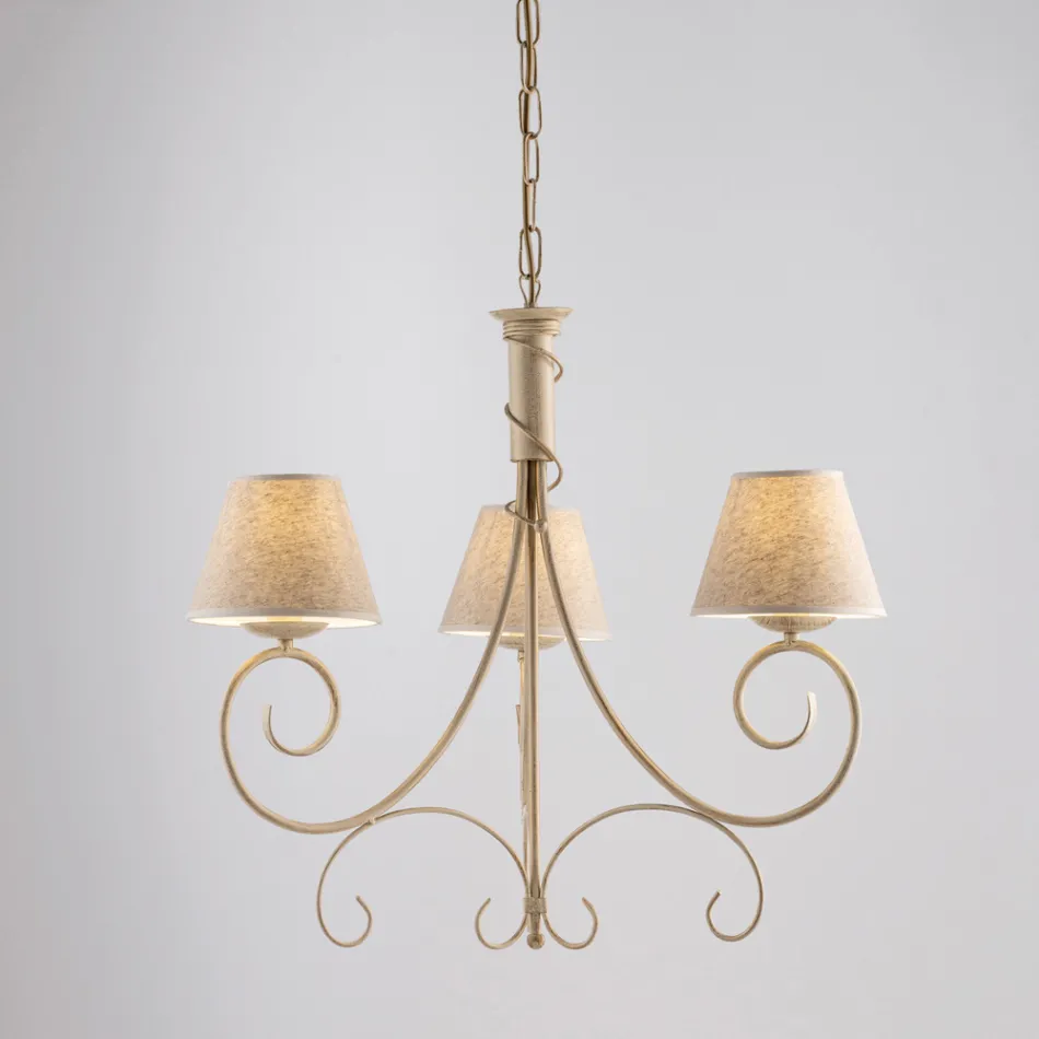 Tvåljuskrona i glas och metall för eleganta utrymmen – Draco Viadurini