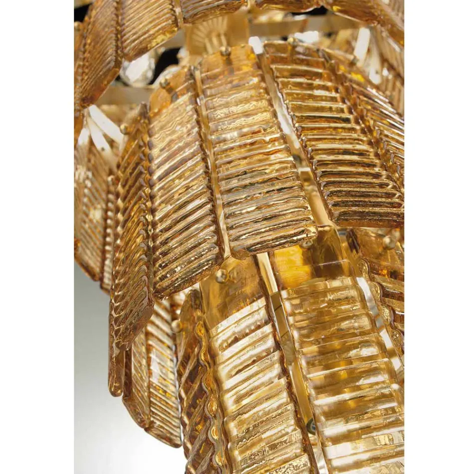 Modern ljuskrona 12 lampor i italienskt lyxigt handgjort glas - Valadier Viadurini