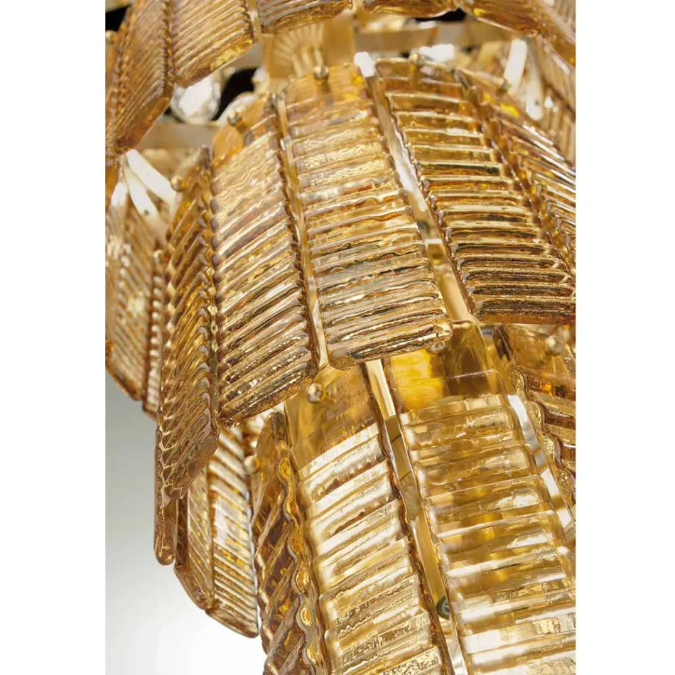 Modern ljuskrona 36 lampor i italienskt lyxigt handgjort glas - Valadier Viadurini