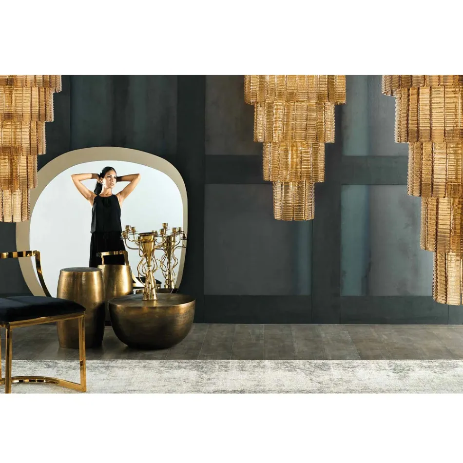 Modern ljuskrona 36 lampor i italienskt lyxigt handgjort glas - Valadier Viadurini