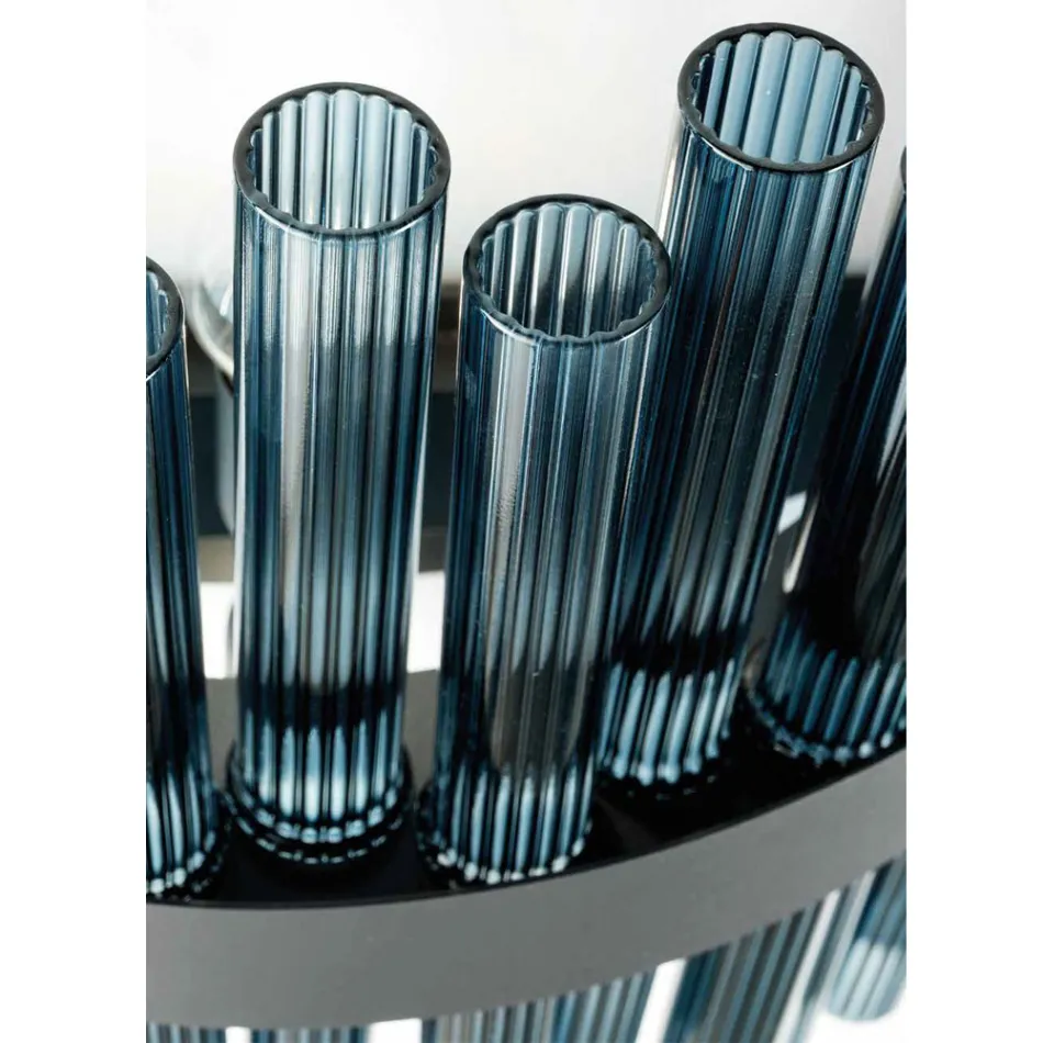 Modern lyxig italiensk hantverkare blåst glaskrona - Maesta Viadurini