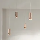 Modern ljuskrona i pulverlackerad aluminium och justerbar kabel - Buxus Viadurini