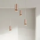 Modern ljuskrona i pulverlackerad aluminium och justerbar kabel - Buxus Viadurini