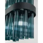 Modern italiensk handgjord lyxkrona av blåst glas - Maesta Viadurini