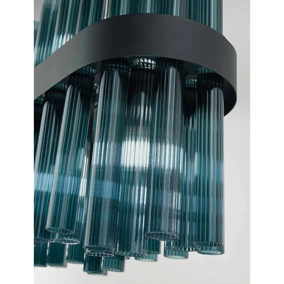 Modern italiensk handgjord lyxkrona av blåst glas - Maesta Viadurini