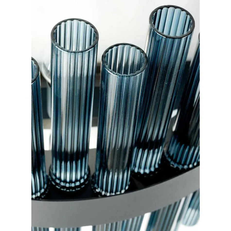 Modern italiensk handgjord lyxkrona av blåst glas - Maesta Viadurini