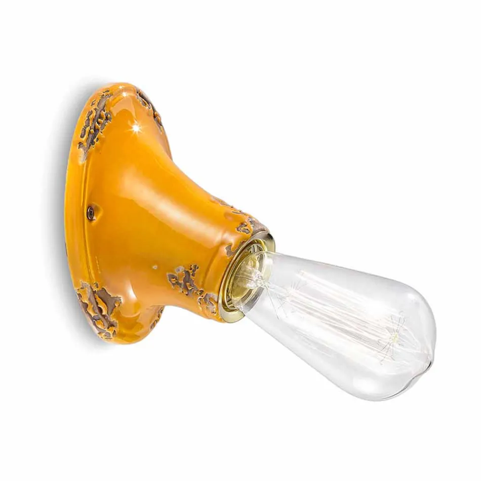 Ljuskrona tak craft retro design Ferroluce Tappning Viadurini