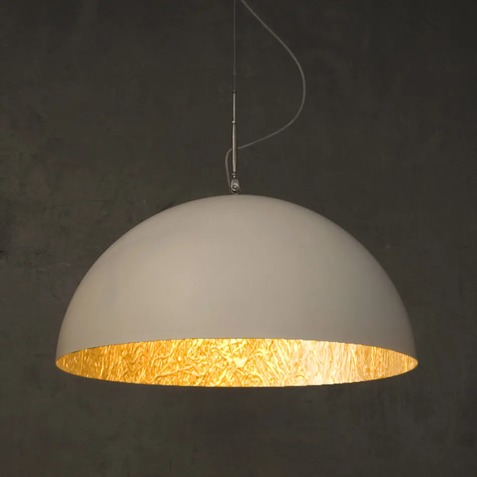 Upphängd ljuskrona i Laprene och Nebulite - Mezza Luna av In-es.artdesign Viadurini