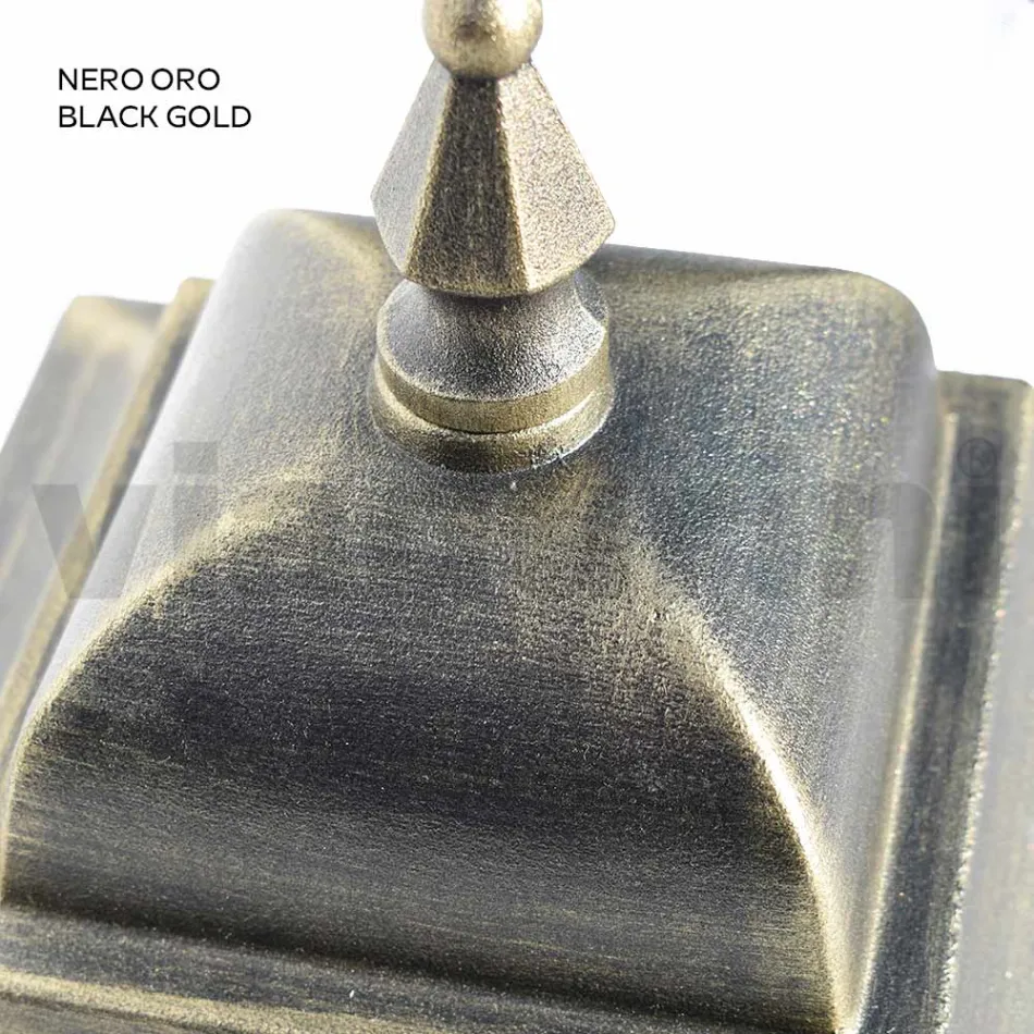 Utomhuslykta i aluminium och sandblästrat glas Made in Italy - Alchemist Viadurini