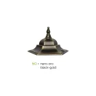 Lyktstolpe 2 lampor i aluminium och glas Made in Italy Vintage - Janira Viadurini