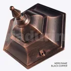 154 cm hög trädgårdslampa i glas och 5 aluminiumfinisher - Pinako Viadurini