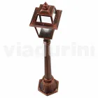 Lågt strålkastare för utomhus i aluminium producerat i Italien, Kristel Viadurini