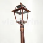 Lågt strålkastare för utomhus i aluminium producerat i Italien, Kristel Viadurini